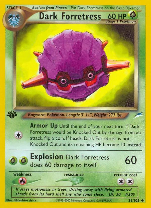 Dark Forretress #35 Neo Destiny Pokemon card