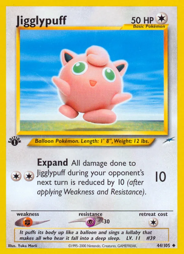 Jigglypuff #44 Neo Destiny Pokemon card