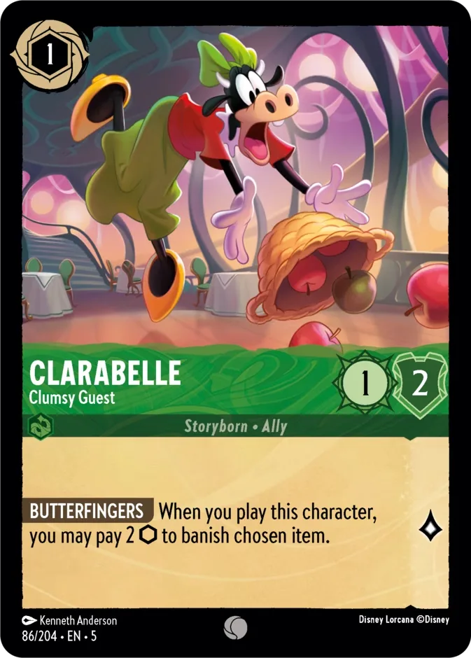 Clarabelle #86 Shimmering Skies Disney Lorcana card