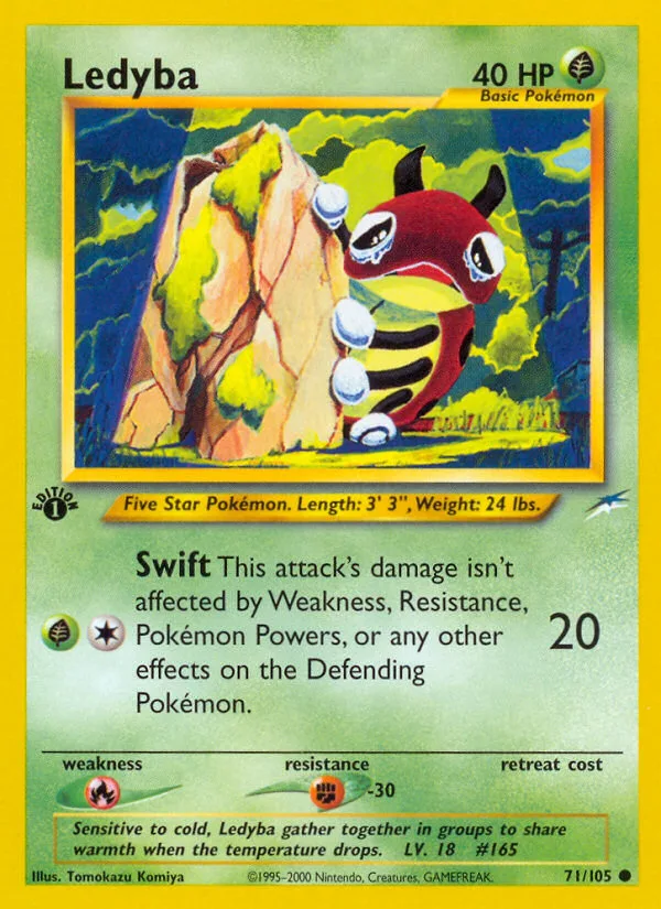 Ledyba #71 Neo Destiny Pokemon card