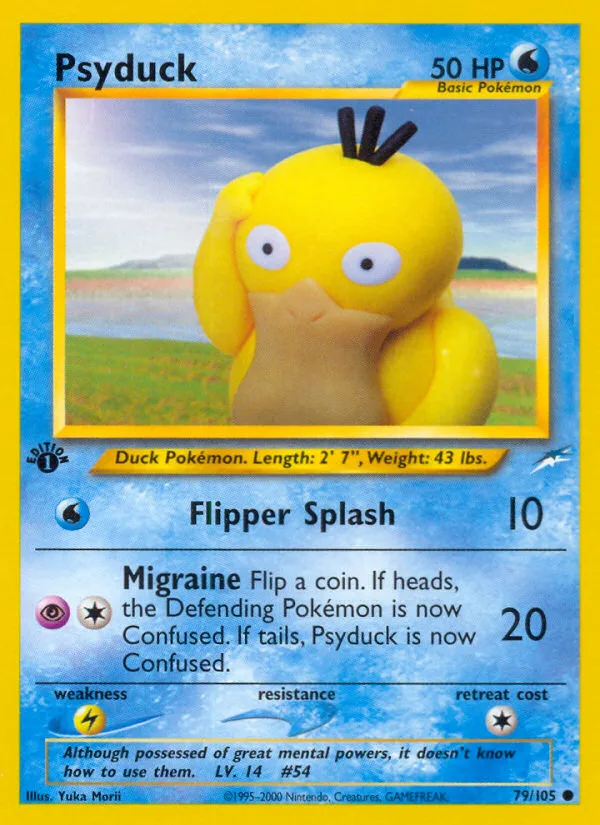 Psyduck #79 Neo Destiny Pokemon card