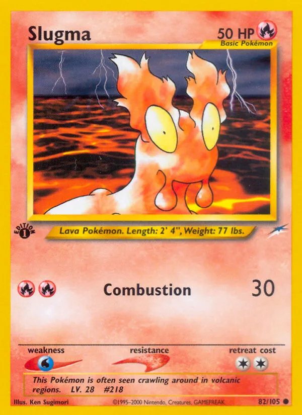 Slugma #82 Neo Destiny Pokemon card