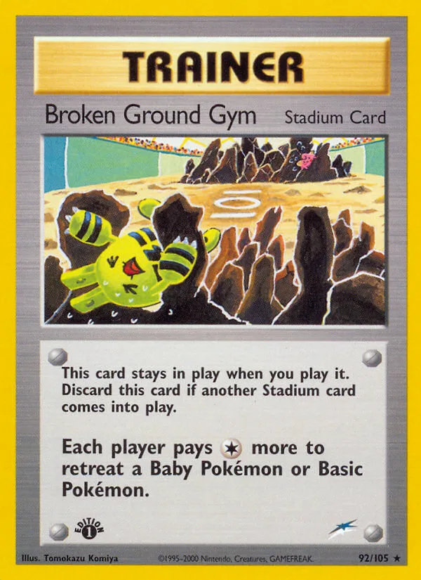 Broken Ground Gym #92 Neo Destiny Pokemon card