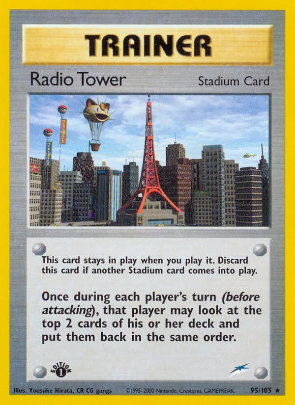 Radio Tower #95 Neo Destiny Pokemon card