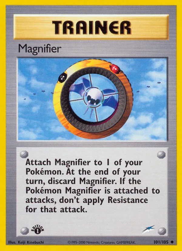 Magnifier #101 Neo Destiny Pokemon card