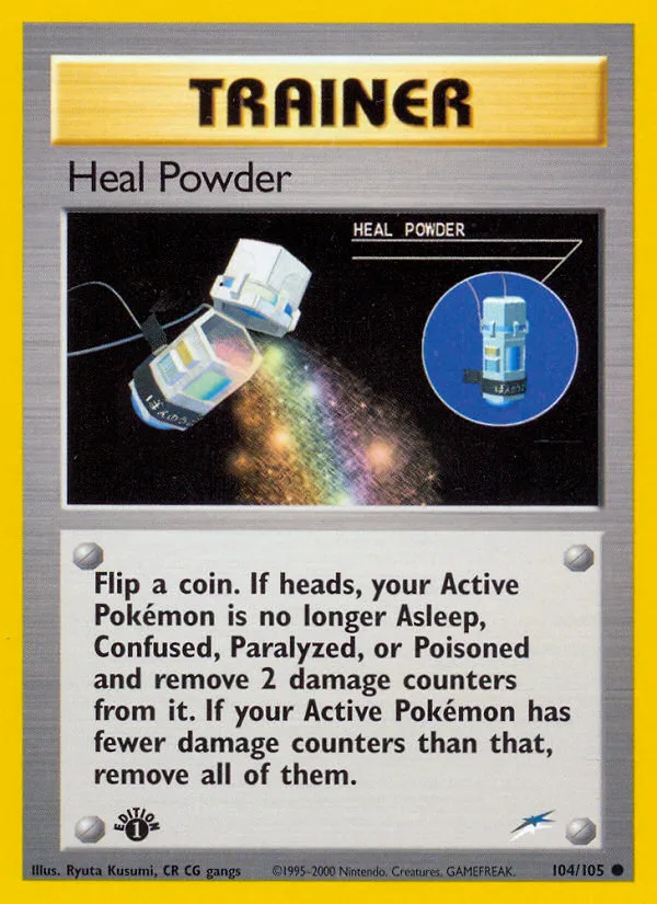 Heal Powder #104 Neo Destiny Pokemon card