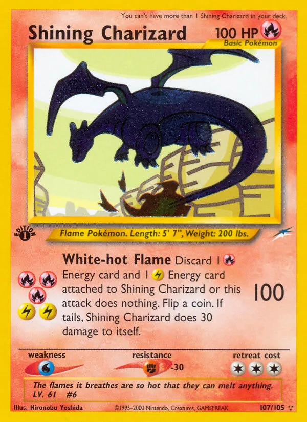Shining Charizard #107 Neo Destiny Pokemon card