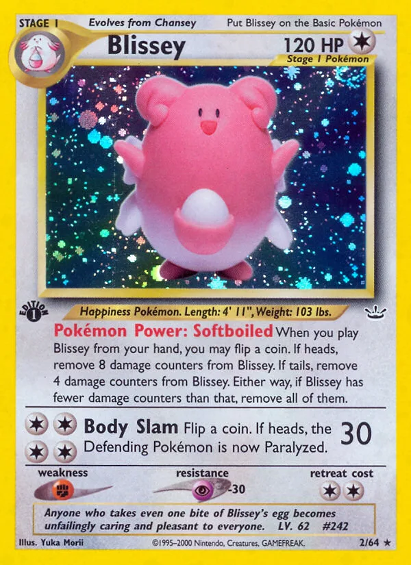Blissey #2 Neo Revelation Pokemon card
