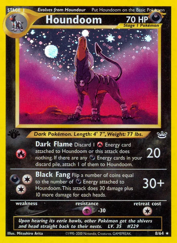 Houndoom #8 Neo Revelation Pokemon card