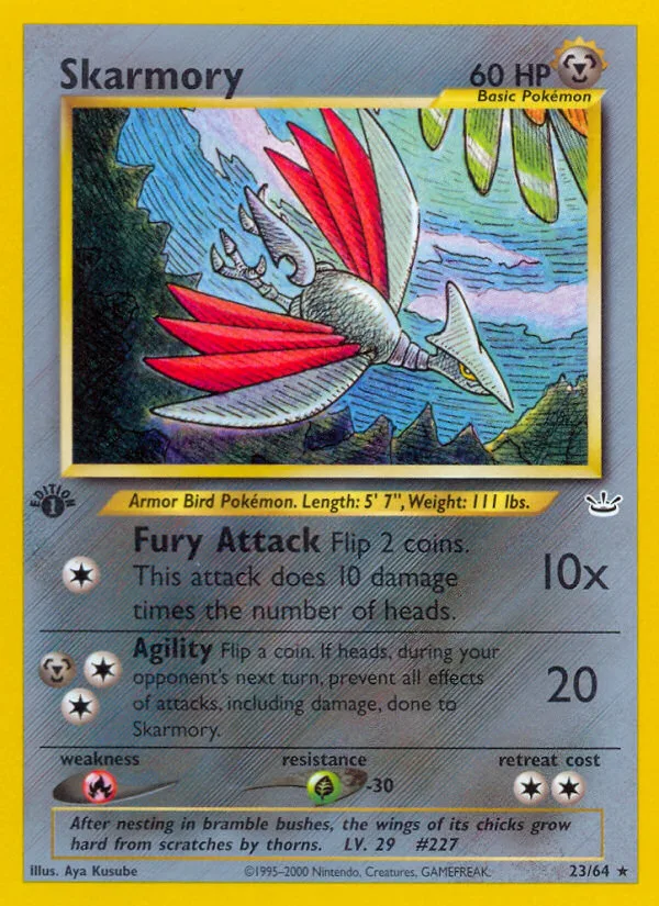 Skarmory #23 Neo Revelation Pokemon card