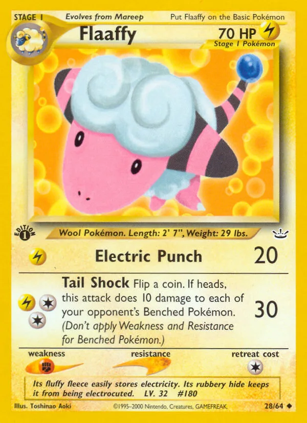 Flaaffy #28 Neo Revelation Pokemon card