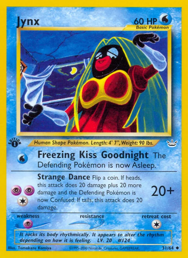 Jynx #31 Neo Revelation Pokemon card
