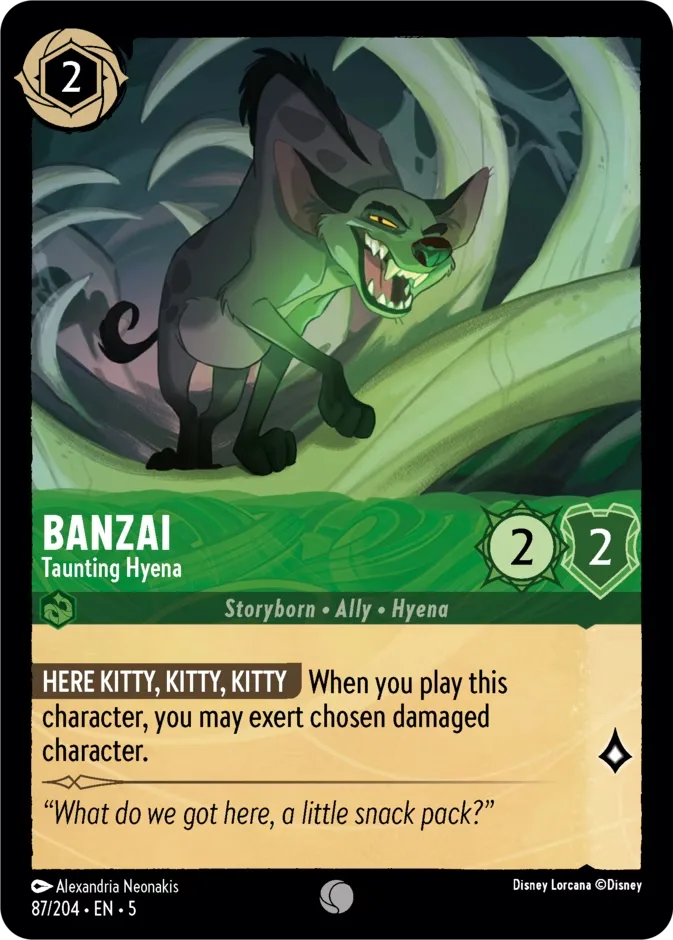 Banzai #87 Shimmering Skies Disney Lorcana card