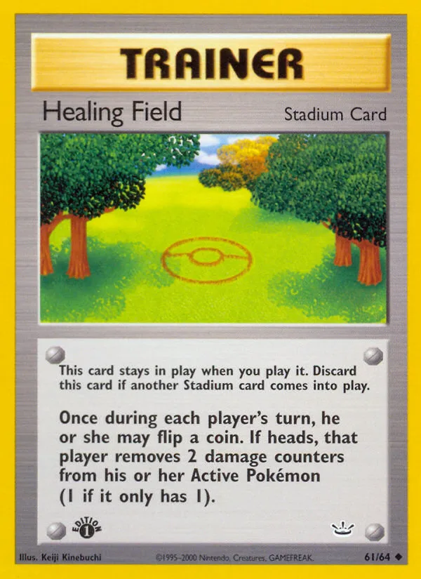 Healing Field #61 Neo Revelation Pokemon card