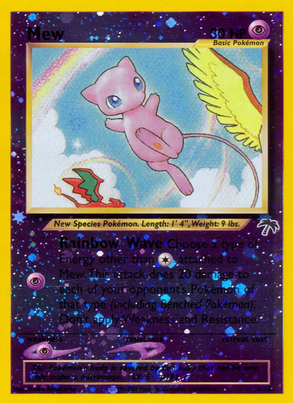 Mew #1 Southern Islands Pokemon card