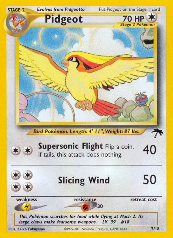 Pidgeot #2 Southern Islands Pokemon card