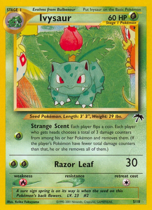Ivysaur #5 Southern Islands Pokemon card