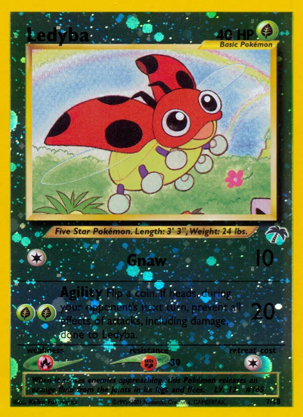 Ledyba #7 Southern Islands Pokemon card