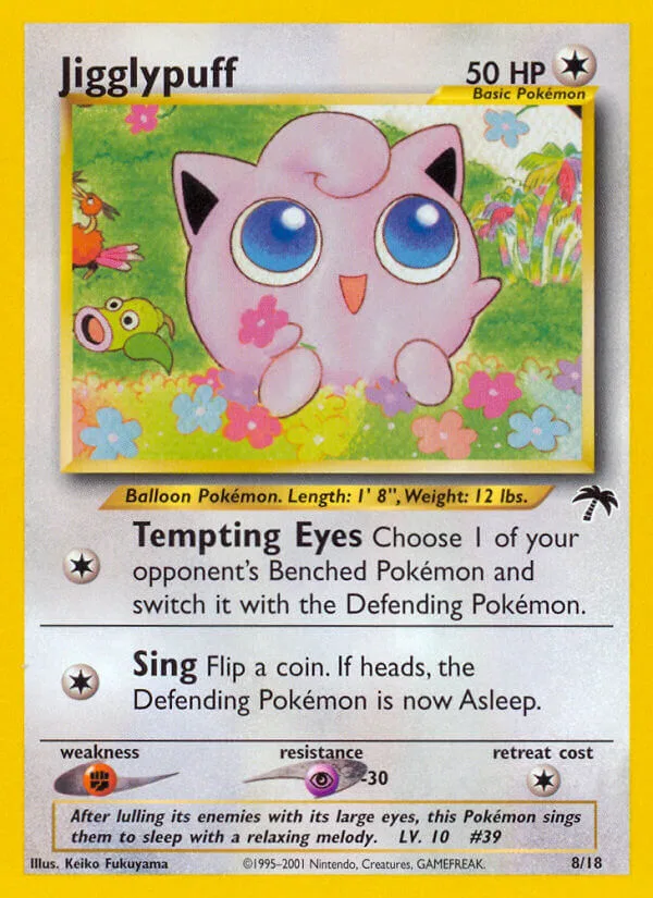 Jigglypuff #8 Southern Islands Pokemon card