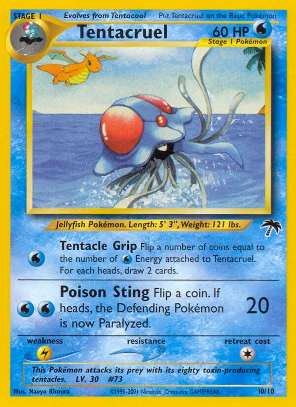 Tentacruel #10 Southern Islands Pokemon card