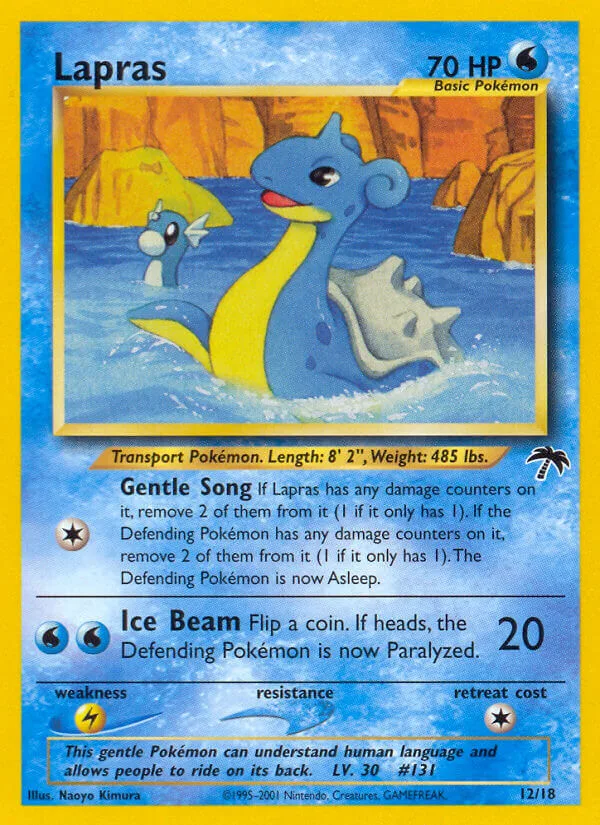 Lapras #12 Southern Islands Pokemon card