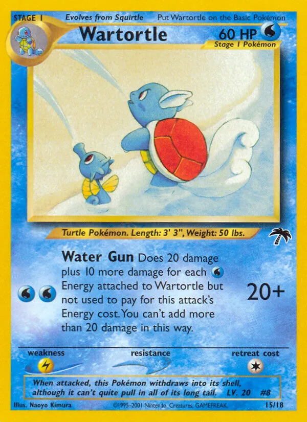 Wartortle #15 Southern Islands Pokemon card