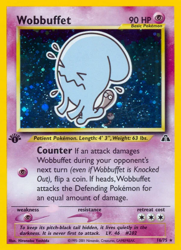 Wobbuffet #16 Neo Discovery Pokemon card