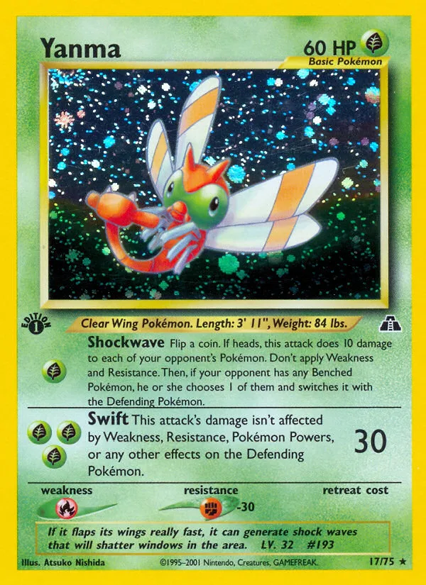 Yanma #17 Neo Discovery Pokemon card