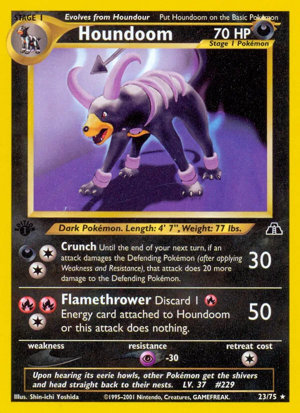 Houndoom #23 Neo Discovery Pokemon card