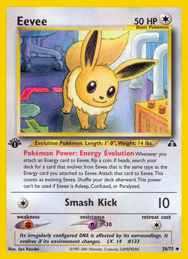 Eevee #38 Neo Discovery Pokemon card
