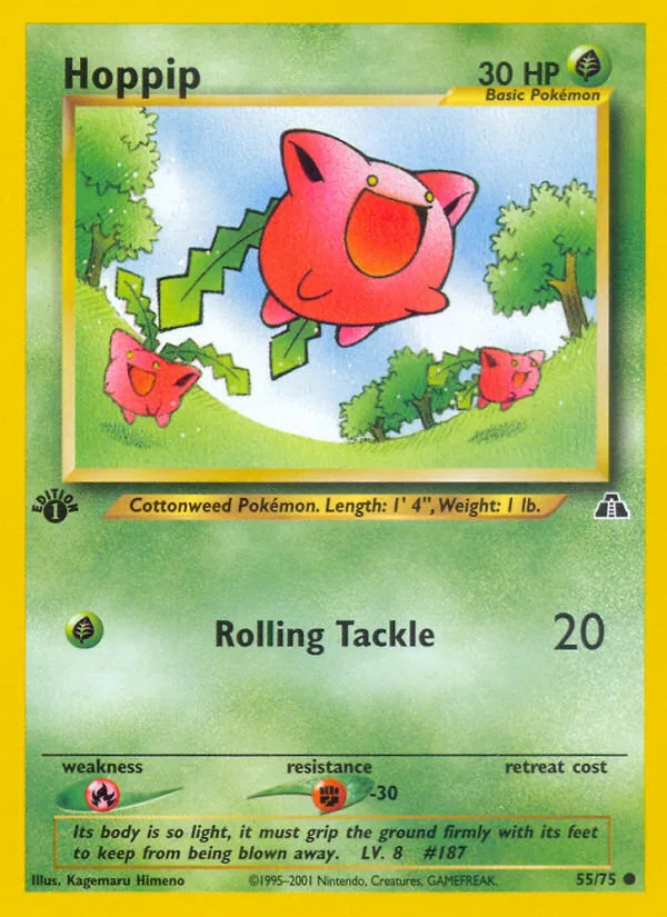 Hoppip #55 Neo Discovery Pokemon card