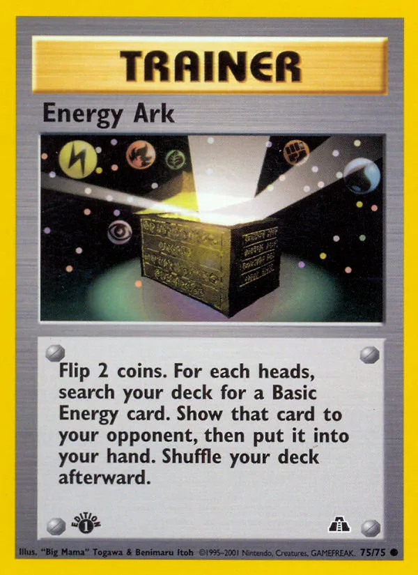 Energy Ark #75 Neo Discovery Pokemon card