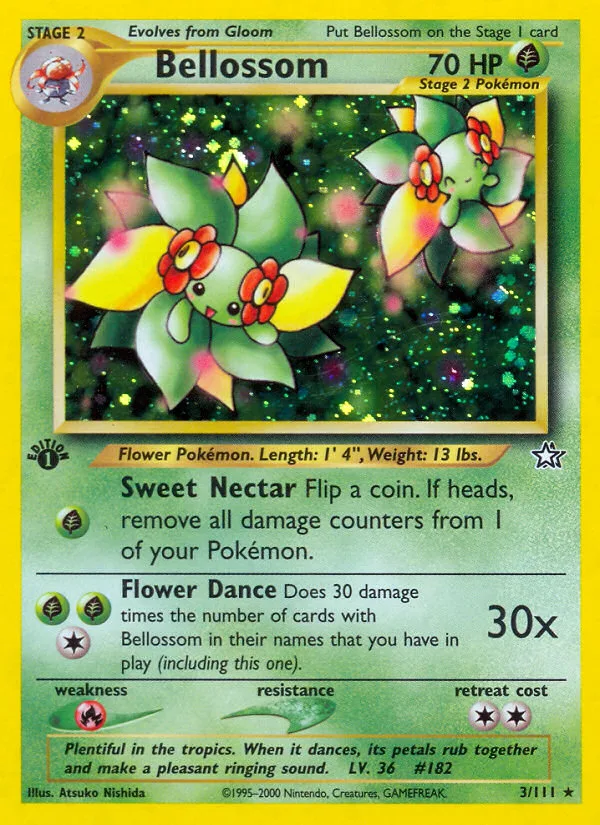 Bellossom #3 Neo Genesis Pokemon card