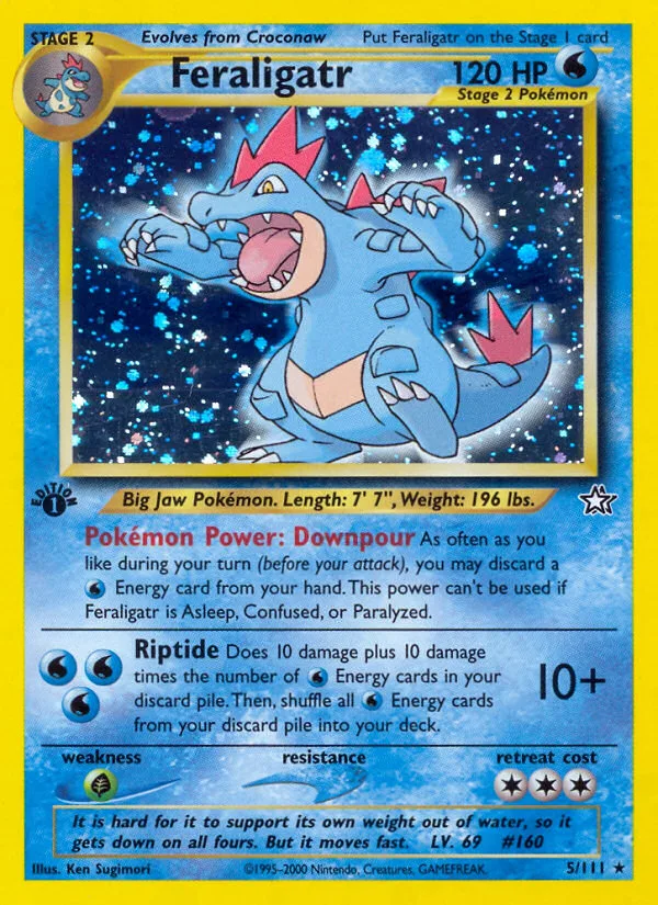 Feraligatr #5 Neo Genesis Pokemon card