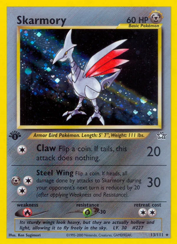 Skarmory #13 Neo Genesis Pokemon card