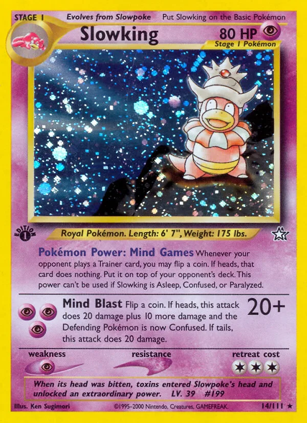 Slowking #14 Neo Genesis Pokemon card