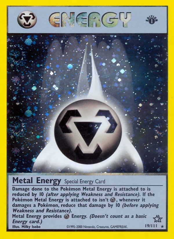 Metal Energy #19 Neo Genesis Pokemon card