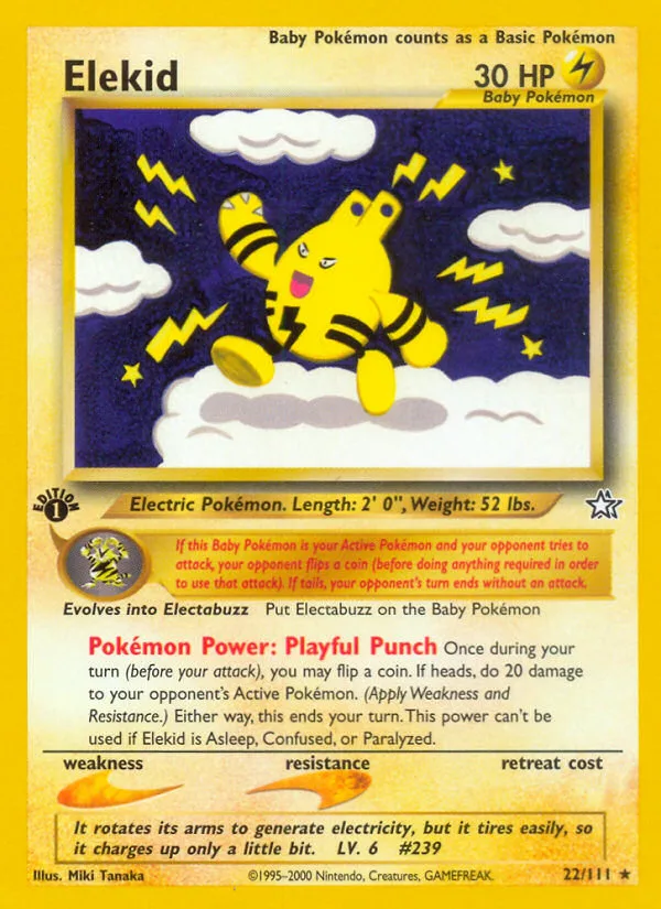 Elekid #22 Neo Genesis Pokemon card