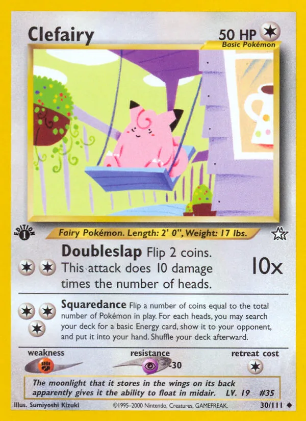Clefairy #30 Neo Genesis Pokemon card