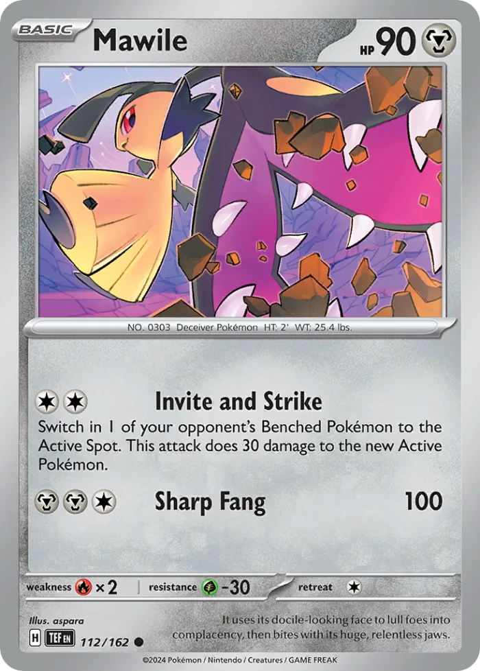 Mawile #112 Temporal Forces Pokemon card