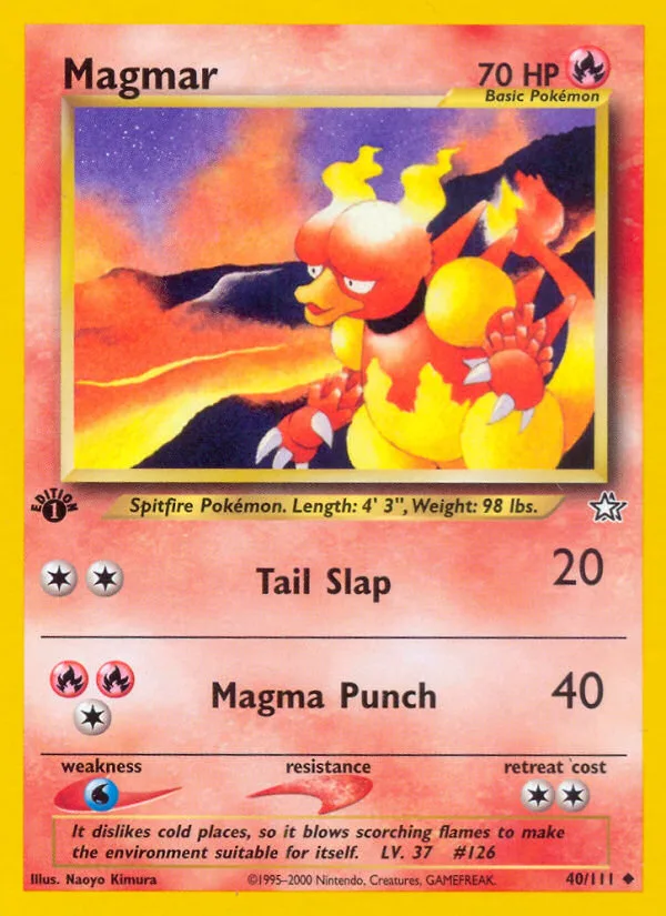 Magmar #40 Neo Genesis Pokemon card