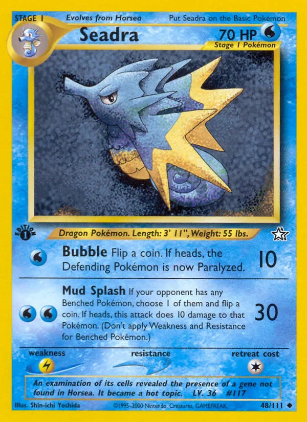 Seadra #48 Neo Genesis Pokemon card