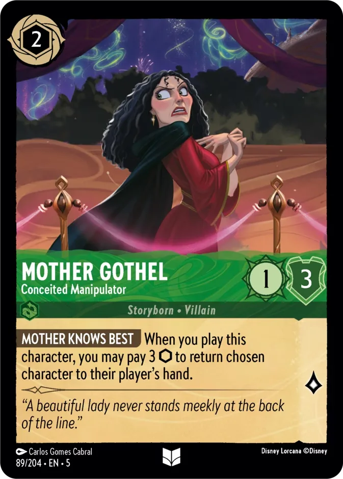 Mother Gothel #89 Shimmering Skies Disney Lorcana card