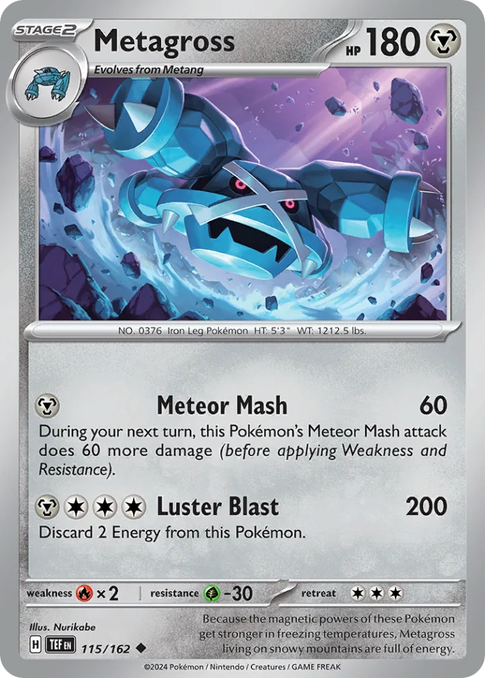 Metagross #115 Temporal Forces Pokemon card