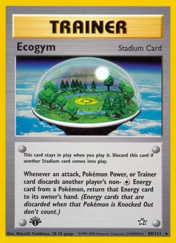 Ecogym #84 Neo Genesis Pokemon card