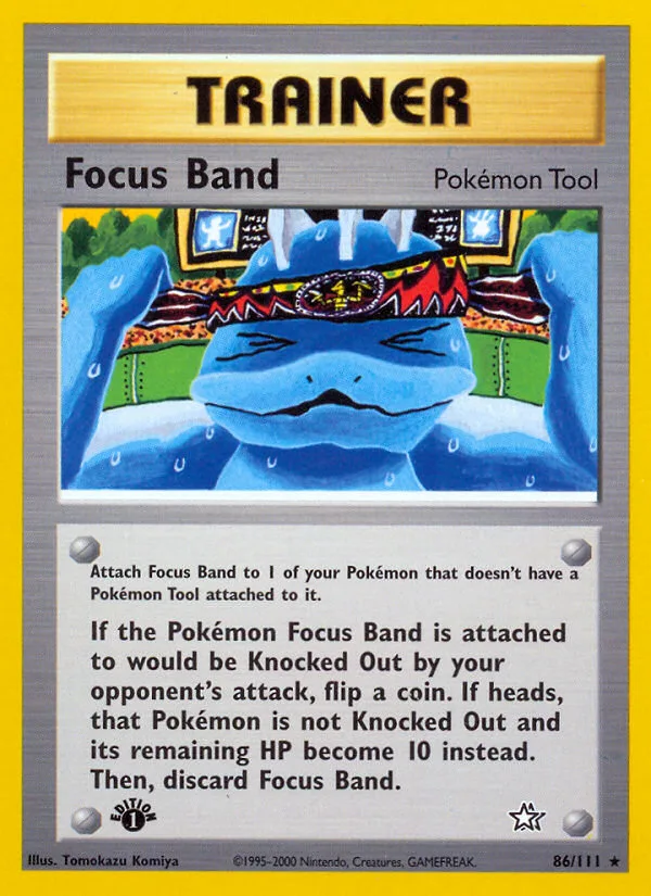 Focus Band #86 Neo Genesis Pokemon card