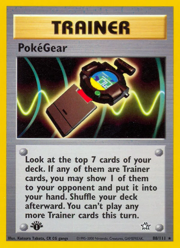 PokéGear #88 Neo Genesis Pokemon card