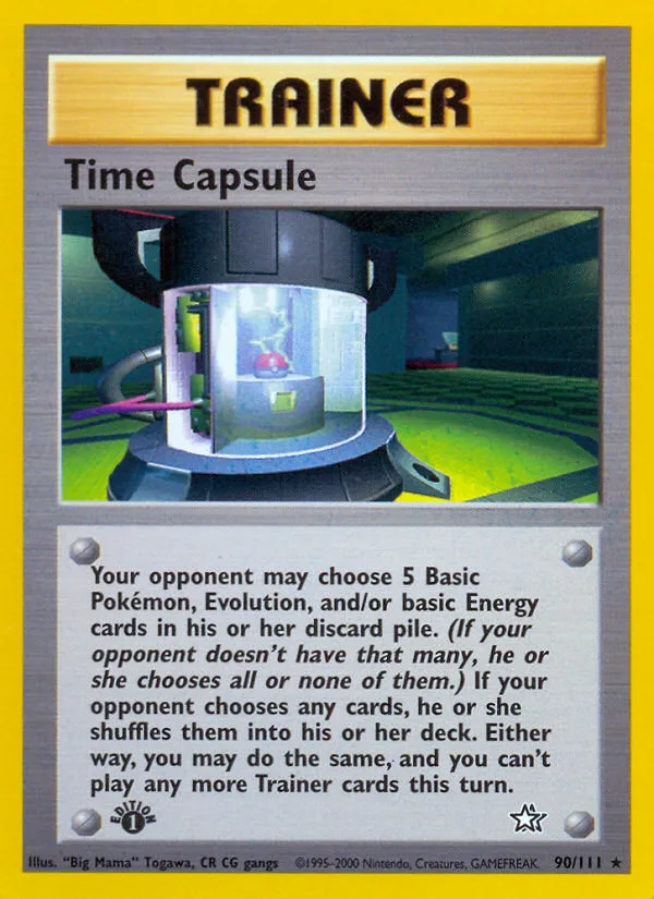 Time Capsule #90 Neo Genesis Pokemon card