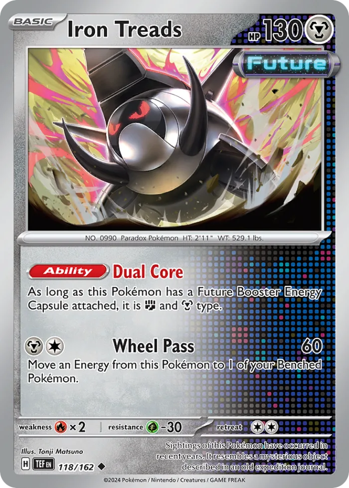 Iron Treads #118 Temporal Forces Pokemon card