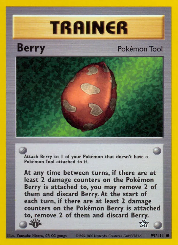 Berry #99 Neo Genesis Pokemon card